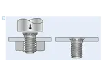 Assembly illustration for PEM® FHP - Self-clinching threaded studs with UNF thread, for stainless steel and metallic materials
