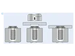 Assembly illustration for PEM® CHA/CFHA - Self-clinching threaded studs for invisible installation, for metallic materials