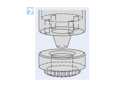 Assembly illustration for PEM® ReelFast® SMTKFE - Surface mount spacers without adhesive patch, on tape for PC boards