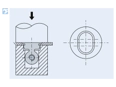Assembly illustration for PEM® R'ANGLE® RAS - Self-clinching right-angle fasteners for metallic materials