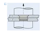 Assembly illustration for PEM® SpotFast® SFP - Self-clinching fasteners for stainless steel and metallic materials