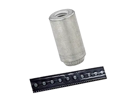 Product image of PEM® ReelFast® SMTKFE - Surface mount spacers with adhesive patch, on tape for PC boards