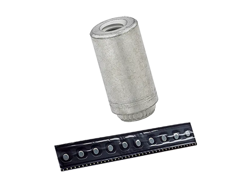 Product image of PEM® ReelFast® SMTKFE - Surface mount spacers with adhesive patch, on tape for PC boards