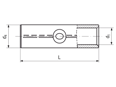带尺寸的技术图：Klauke® RBK - Non-Tension compression joints