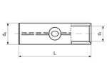 带尺寸的技术图：Klauke® RBK - Non-Tension compression joints