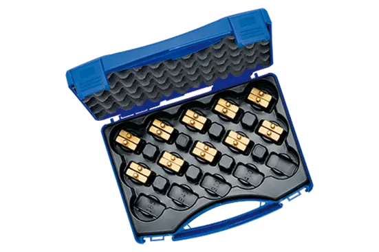 BN 27731 | Crimping die set in plastic carry case for tubular cable lugs