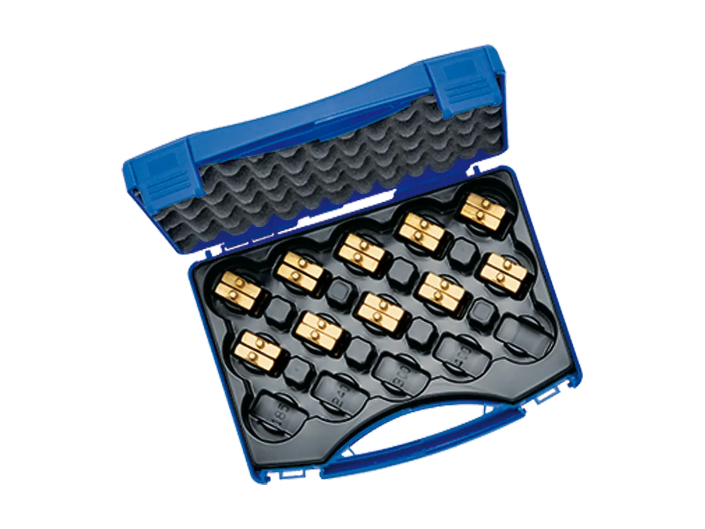 BN 27732 | Crimping die set in plastic carry case for compression cable lugs to DIN 46235