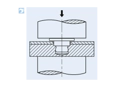 Assembly illustration for PEM® microPEM® TackPin® TA - Self-clinching fasteners for metallic materials