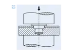Assembly illustration for PEM® microPEM® TackPin® TA - Self-clinching fasteners for metallic materials