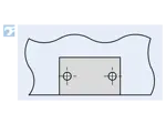 Assembly illustration for PEM® ReelFast® R'ANGLE® SMTRA - Surface mount right-angle fasteners on tape for for PC boards