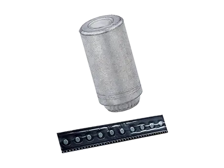 Product image of PEM® ReelFast® SMTKFE - Surface mount spacers with through-hole, with adhesive patch, on tape for PC boards