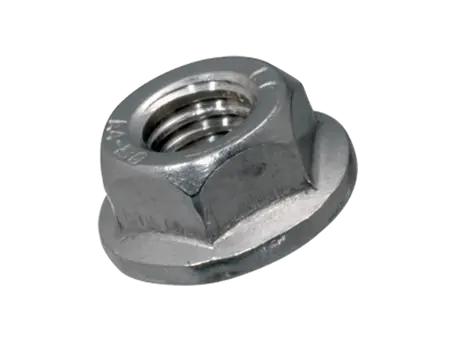 Product image of Hex nuts with flange and serrations