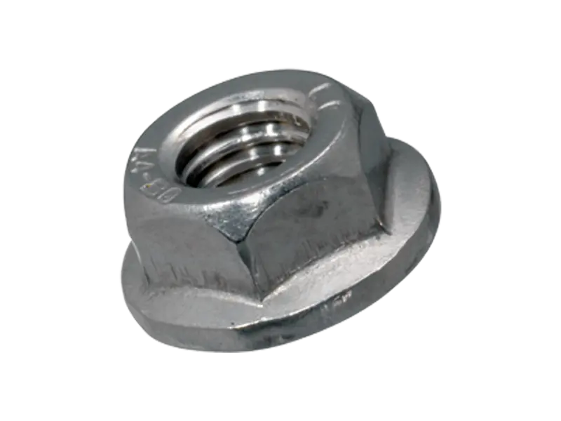 Product image of Hex nuts with flange and serrations