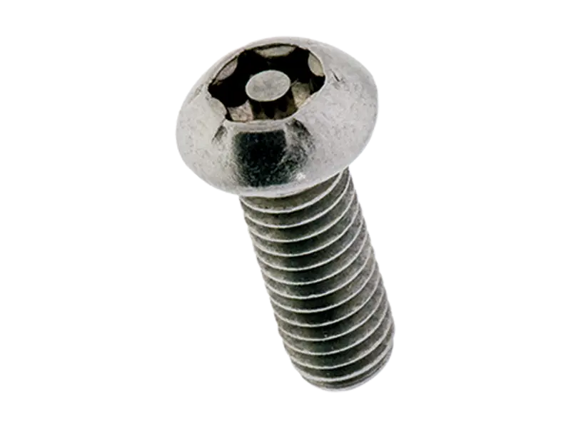 Product image of Hexalobular (6 Lobe) socket tamper proof button head cap screws with center pin