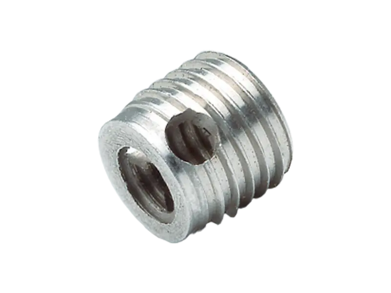 Product image of FASTEKS® FTI SC-07/08 - Self-cutting thread inserts with cutting hole, for light metals, thermoplastics and thermoset plastics