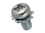 Product image of Phillips cross recessed cheese head screws form H, with captive tooth lock washer ~DIN 6797 A