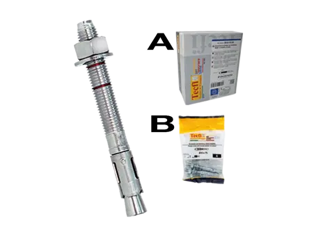 Product image of Tecfi ZJE01 - Wedge anchors with washer DIN 125 A and hex nut
