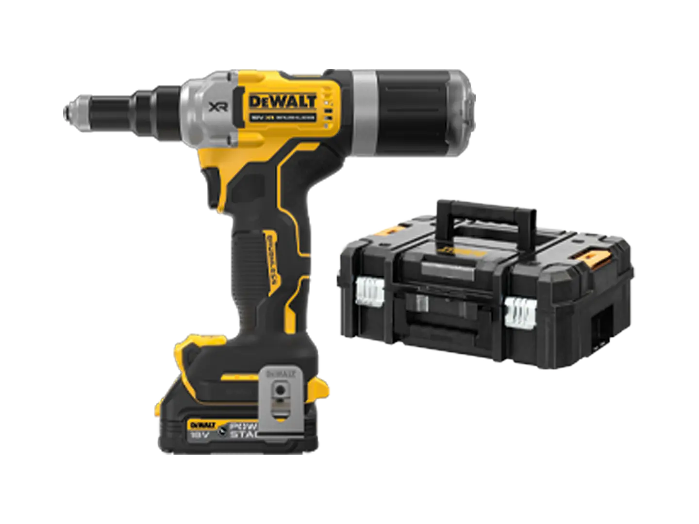 BN 53357 | Battery powered rivet tool in T STAK™-kitbox, fully equipped