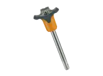 Product image of HALDER EH 22380. - Ball lock pins self-locking, with combination handle Handle: gray / orange