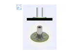 Assembly illustration for bigHead® SF2/B30 - Fastener with threaded collar round head Ø 30 mm blind