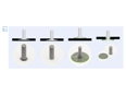 Assembly illustration for bigHead® M1/B38A - Fastener with threaded stud rounded corner head Ø 38 mm