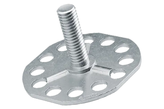 BN 55844 | Fastener with threaded stud rounded corner head Ø 38 mm