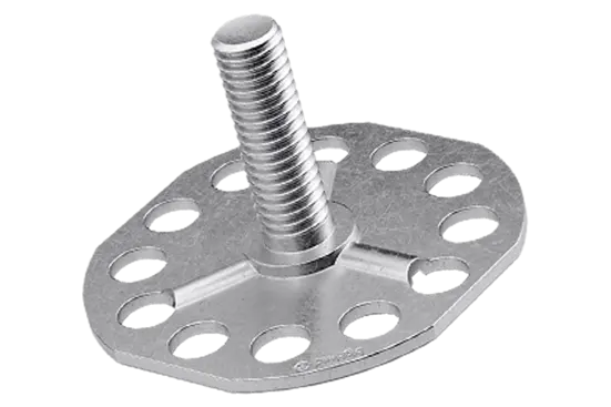 BN 55845 | Fastener with threaded stud rounded corner head Ø 38 mm