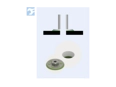 Assembly illustration for bigHead® F1/S38A - Fastener with nut rounded corner head Ø 38 mm sighted