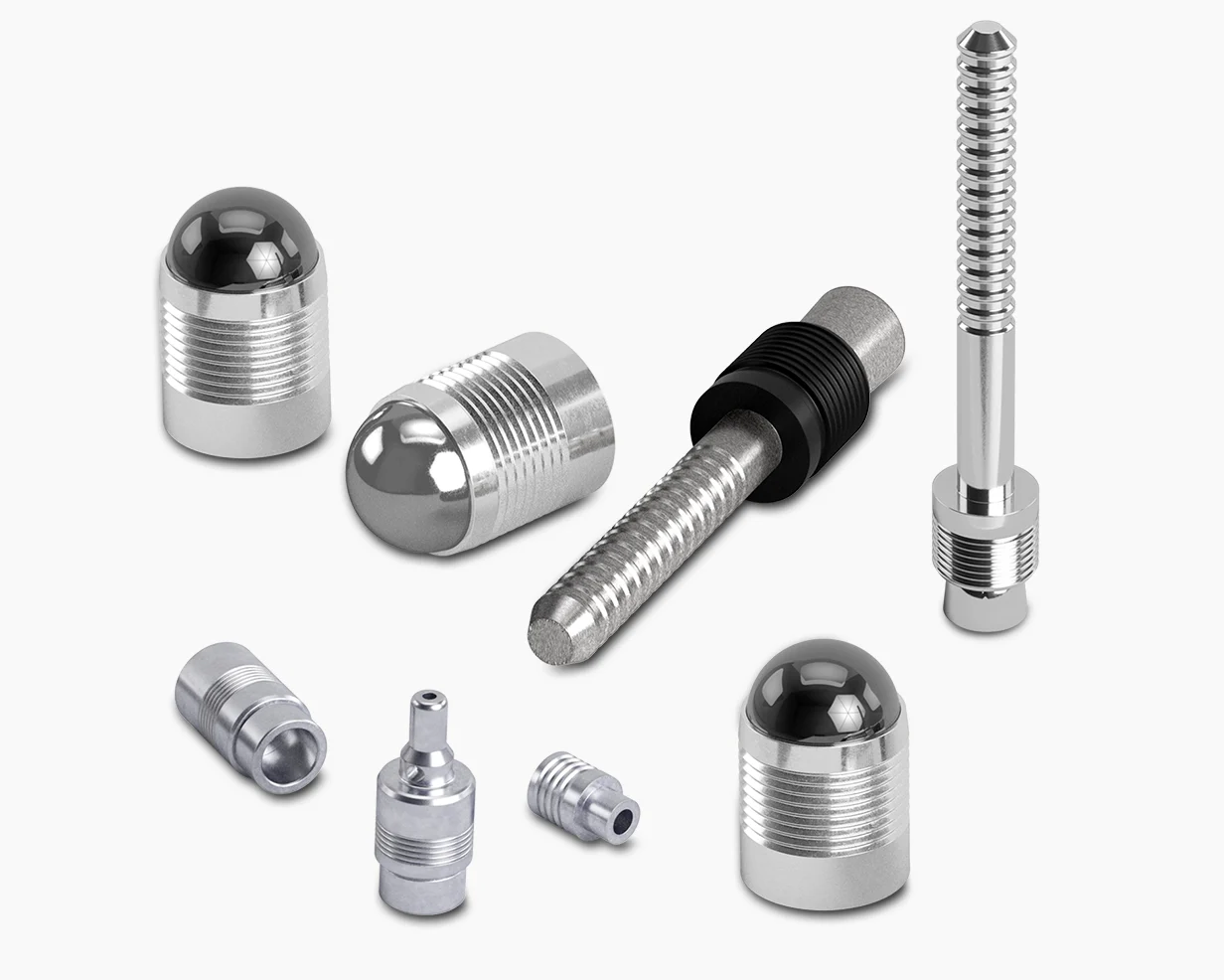 An overview of sealing plugs and check valves on a white background.